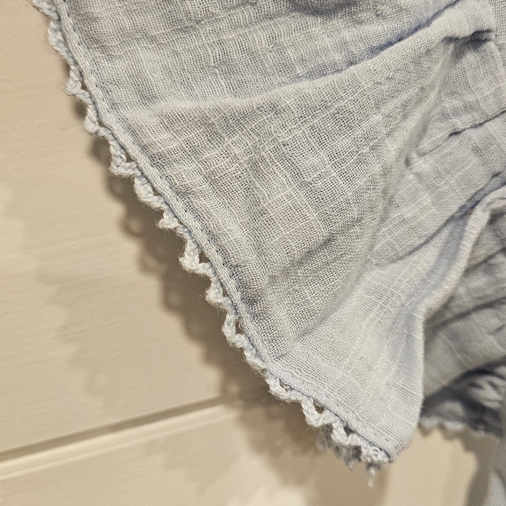 H&M Light Blue Ruffled Blouse Girls - Picture 4 of 6